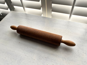 VINTAGE VERY SPECIAL, LARGE, SOLID-WOOD ROLLING PIN:  HEAVY-DUTY AND GORGEOUS