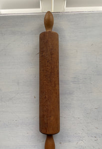 VINTAGE VERY SPECIAL, LARGE, SOLID-WOOD ROLLING PIN:  HEAVY-DUTY AND GORGEOUS