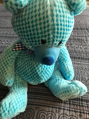 LIKE-NEW BEAUTIFUL BLUE TEDDY BEAR