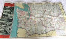 1955 RETRO "STATE OF WASHINGTON" RAND MCNALLY MAP (GORGEOUS!)