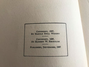 VERY, VERY RARE ITEM! FIRST EDITION "THE SHEPHERD OF THE HILLS" (SEPTEMBER, 1907) BY HAROLD BELL WRIGHT