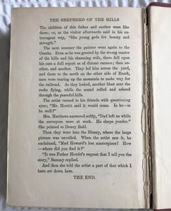 VERY, VERY RARE ITEM! FIRST EDITION "THE SHEPHERD OF THE HILLS" (SEPTEMBER, 1907) BY HAROLD BELL WRIGHT