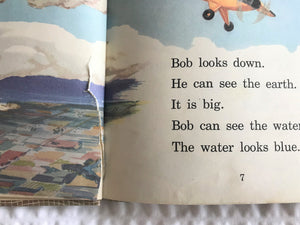 CHARMING VINTAGE SCHOOL BOOK "SUNSHINE AND RAIN" (1949 SAMPLE COPY IN EXCELLENT CONDITION)