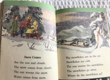 CHARMING VINTAGE SCHOOL BOOK "SUNSHINE AND RAIN" (1949 SAMPLE COPY IN EXCELLENT CONDITION)