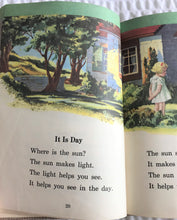 CHARMING VINTAGE SCHOOL BOOK "SUNSHINE AND RAIN" (1949 SAMPLE COPY IN EXCELLENT CONDITION)