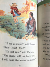 CHARMING VINTAGE SCHOOL BOOK "SUNSHINE AND RAIN" (1949 SAMPLE COPY IN EXCELLENT CONDITION)