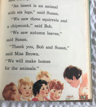 CHARMING VINTAGE SCHOOL BOOK "SUNSHINE AND RAIN" (1949 SAMPLE COPY IN EXCELLENT CONDITION)