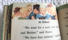 CHARMING VINTAGE SCHOOL BOOK "SUNSHINE AND RAIN" (1949 SAMPLE COPY IN EXCELLENT CONDITION)