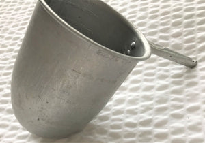 VINTAGE ALUMINUM, COMMERCIAL 14-OUNCE MEASURING SCOOP WITH ROUND BOTTOM