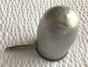 VINTAGE ALUMINUM, COMMERCIAL 14-OUNCE MEASURING SCOOP WITH ROUND BOTTOM