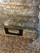 GALVANIZED NAPKIN HOLDER OR BILL/FILE/LETTER HOLDER (WITH FILE-NAME HOLDER ON THE FRONT)