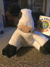 CUTE CRITTER ALERT! ADORABLE BLACK-AND-WHITE PLUSH CALF