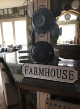 BEAUTIFUL, BLACK-AND-IVORY, HEAVY METAL "FARMHOUSE" WALL DECOR