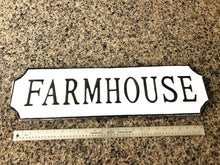 BEAUTIFUL, BLACK-AND-IVORY, HEAVY METAL "FARMHOUSE" WALL DECOR