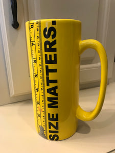 GIGANTIC "MEASURING TAPE" MUG