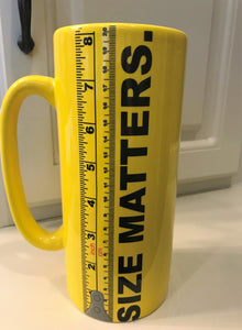 GIGANTIC "MEASURING TAPE" MUG