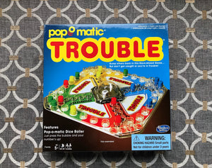 UH-OH! TROUBLE! (JUST KIDDING--IT'S ONLY "TROUBLE," THE VERY FUN FAMILY GAME)
