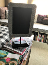 LIGHTWEIGHT, FARMHOUSE-STYLE CHALKBOARD WITH GALVANIZED FRAME