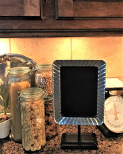 LIGHTWEIGHT, FARMHOUSE-STYLE CHALKBOARD WITH GALVANIZED FRAME