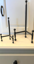 SMALL/LARGE CAST IRON TRIPOD-STYLE EASELS/STANDS