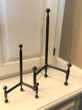 SMALL/LARGE CAST IRON TRIPOD-STYLE EASELS/STANDS