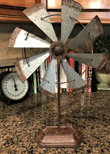 B I G  AND  B E A U T I F U L  AND  R U S T I C  GALVANIZED WINDMILL SITTING DECOR