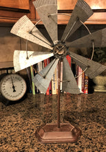 B I G  AND  B E A U T I F U L  AND  R U S T I C  GALVANIZED WINDMILL SITTING DECOR