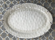 HUGE, BEAUTIFUL, ANTIQUE-LOOK IVORY PLATTER (MELAMINE/EXTRA-STURDY)