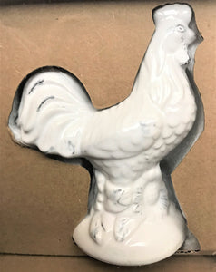 FARMHOUSE TWO-ROOSTER, ANTIQUE-LOOK SALT-AND-PEPPER SET