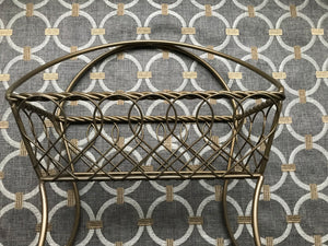 ADD THIS TO YOUR KITCHEN...BOOM!  S T Y L E ! GORGEOUS, GOURMET MIKASA GOLD-MATTE, HEAVY-DUTY 2-TIER COUNTERTOP BASKET