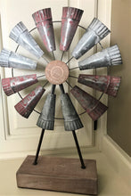 GORGEOUS, RUSTIC GALVANIZED/IRON/WOOD WINDMILL DECOR