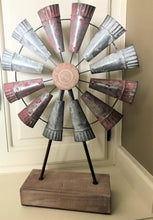 GORGEOUS, RUSTIC GALVANIZED/IRON/WOOD WINDMILL DECOR