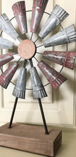 GORGEOUS, RUSTIC GALVANIZED/IRON/WOOD WINDMILL DECOR