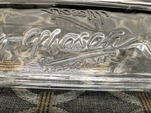 VINTAGE-LOOK "MASON" CLEAR GLASS BUTTER DISH