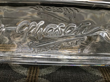 VINTAGE-LOOK "MASON" CLEAR GLASS BUTTER DISH