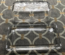 VINTAGE-LOOK "MASON" CLEAR GLASS BUTTER DISH