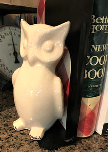 WHO-WHOOO NEEDS BOOKENDS? TWIN OWLS BLACK-STEEL BOOKENDS (SET OF TWO)