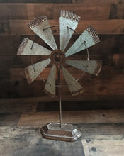 B I G  AND  B E A U T I F U L  AND  R U S T I C  GALVANIZED WINDMILL SITTING DECOR