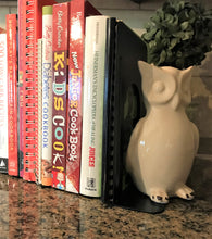 WHO-WHOOO NEEDS BOOKENDS? TWIN OWLS BLACK-STEEL BOOKENDS (SET OF TWO)