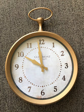 QUAINT "POCKET-WATCH" ROSE-GOLD WALL CLOCK