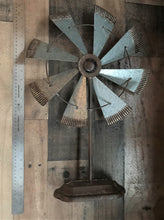 B I G  AND  B E A U T I F U L  AND  R U S T I C  GALVANIZED WINDMILL SITTING DECOR