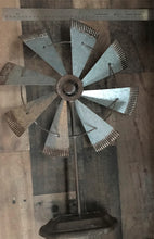 B I G  AND  B E A U T I F U L  AND  R U S T I C  GALVANIZED WINDMILL SITTING DECOR