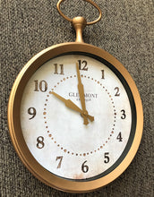 QUAINT "POCKET-WATCH" ROSE-GOLD WALL CLOCK