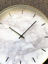 FANCY-SCHMANCY, GOLD AND "MARBLE"-FACE WALL CLOCK