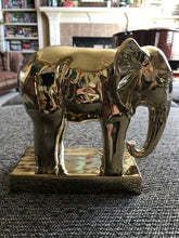 GORGEOUS GOLD ELEPHANT SITTING DECOR