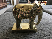 GORGEOUS GOLD ELEPHANT SITTING DECOR