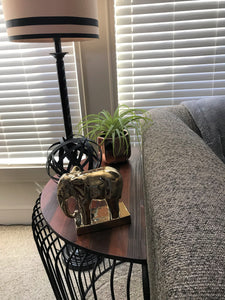 GORGEOUS GOLD ELEPHANT SITTING DECOR