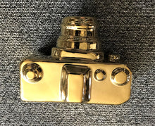 SAY CHEESE! SHINY-GOLD DECORATIVE CAMERA DECOR