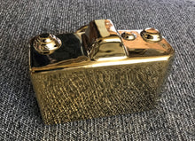 SAY CHEESE! SHINY-GOLD DECORATIVE CAMERA DECOR