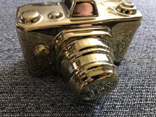 SAY CHEESE! SHINY-GOLD DECORATIVE CAMERA DECOR